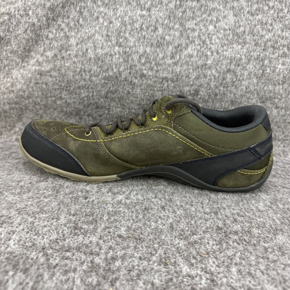 ✅ Mens 10 Merrell Wraith Fire Olive Leather Low Top Lace Up Trail Hiking Shoes - Picture 11 of 13